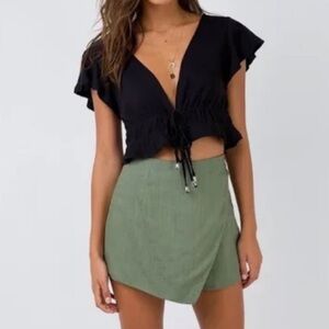 Princess Polly Olive Green Skort